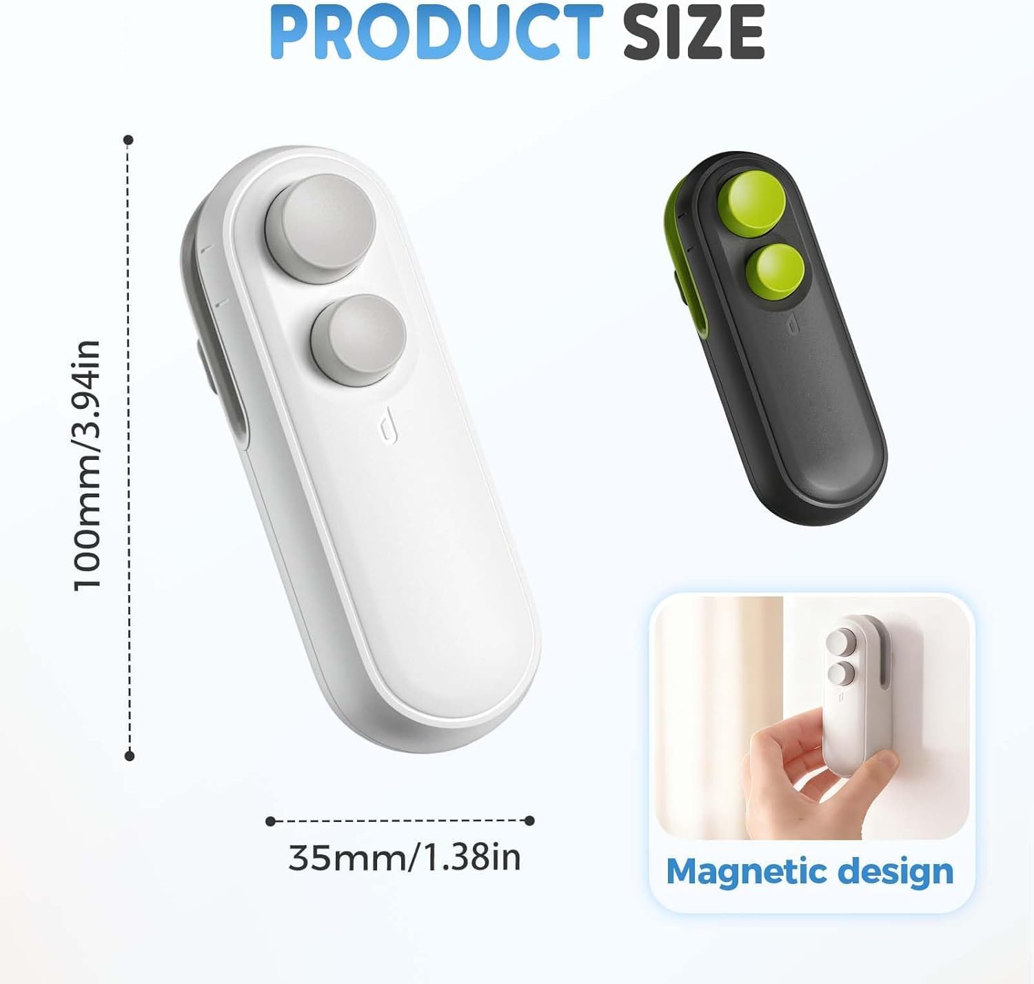 Mini Bag Sealer, 2 in 1 Portable Handheld Vacuum Food Storage Sealer Portable Bag Sealer…